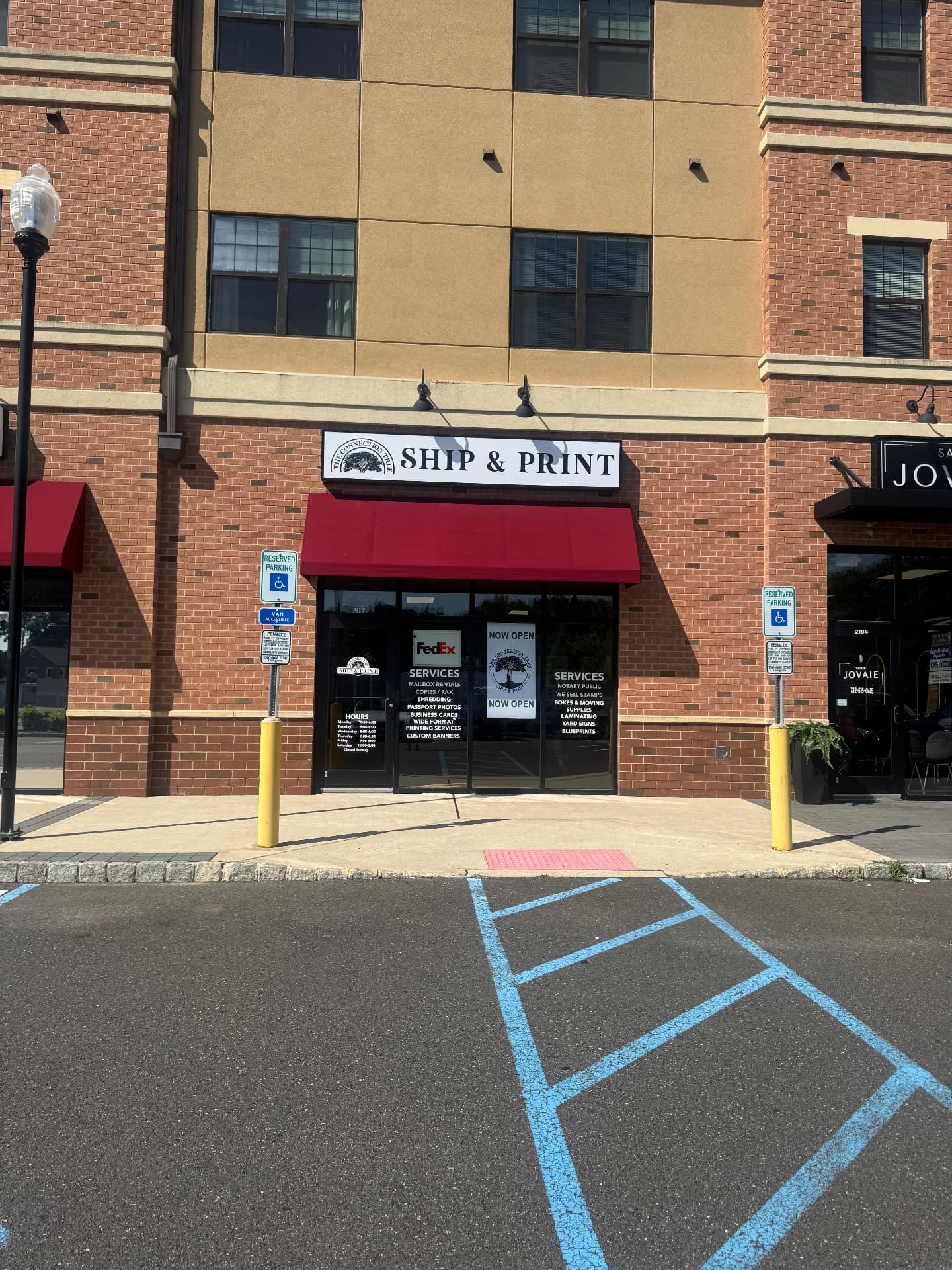 The Connection Tree Ship and Print storefront at 2103 Devon Dr, Freehold NJ